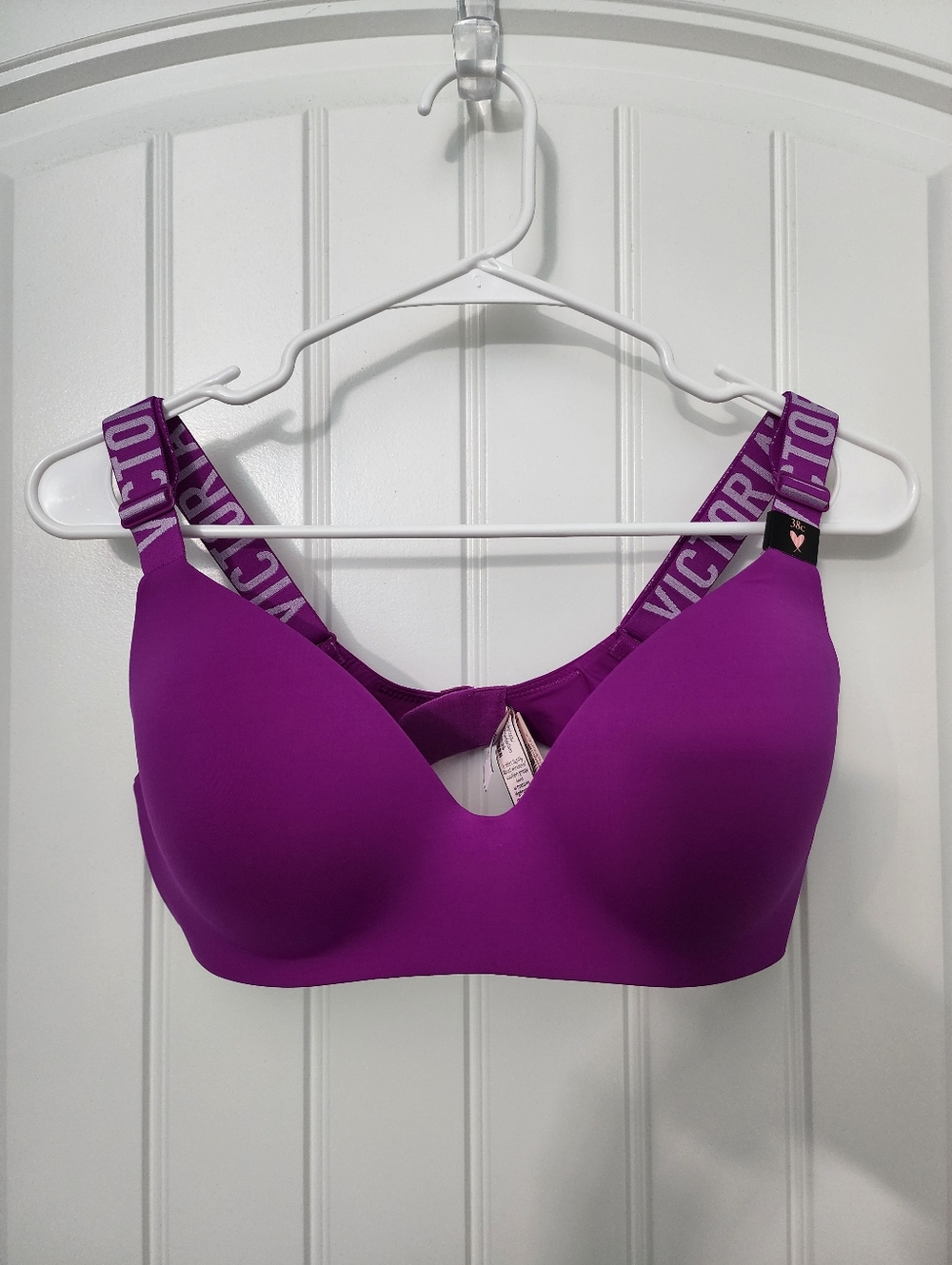 NEW! Victoria's Secret T-Shirt Lightly Lined Wireless Bra in Purple, Size 38C